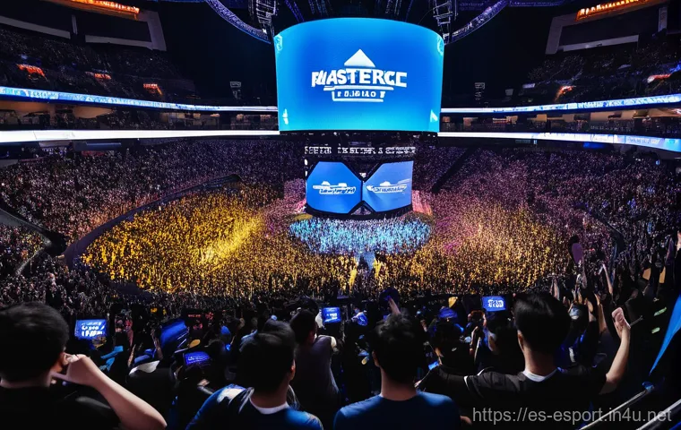 롤드컵 2022 하이라이트 - **A climactic cinematic shot of the DRX team celebrating their victory at the League of Legends Worl...